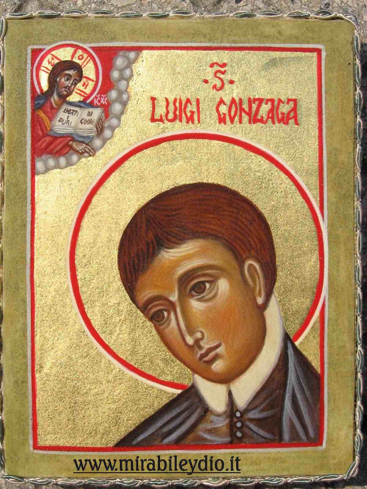 Icona sacra San Luigi Gonzaga 2011